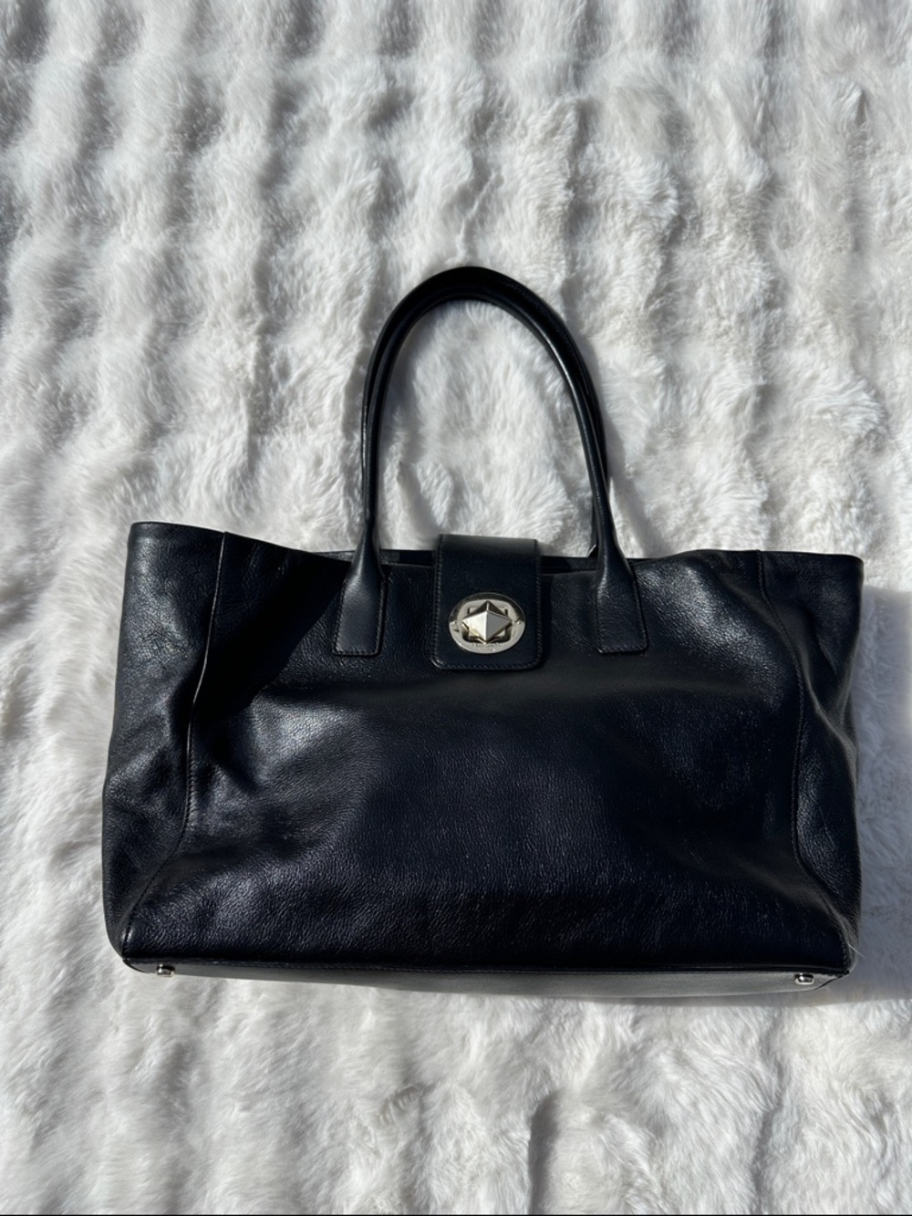 Kate spade black leather tote - Picture 10 of 15